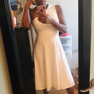 Calvin Klein Brand New White One Shoulder Dress